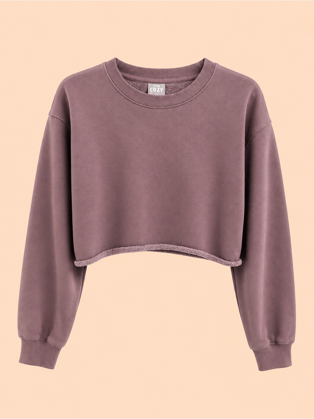 TNA COZY FLEECE CROPPED SWEATSHIRT